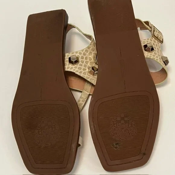 Designer Vince Camuto Dailette Womens Sandals Taupe Size 8.5M - Picture 9 of 9